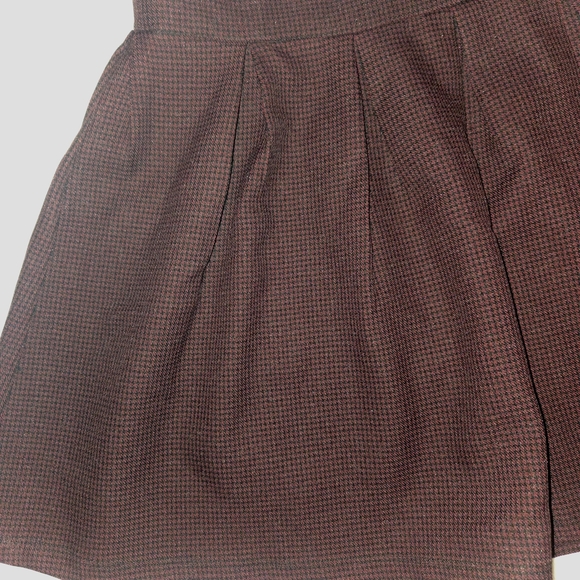 Foreign Exchange M Maroon & Blk  A-Line Mini Librarian 2 Skater Versatile Style - Picture 5 of 9